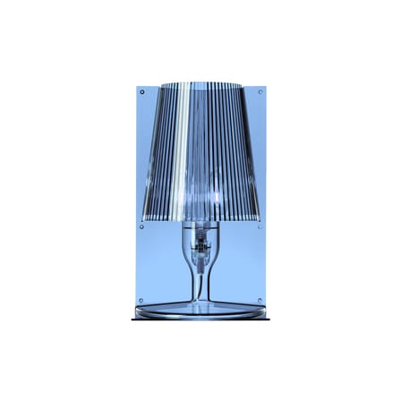 Lampe de table Take plastique bleu / Polycarbonate 2.0 - Ferruccio Laviani, 2003 - Kartell