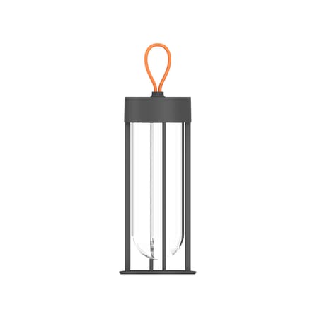 Lampe extérieur sans fil rechargeable In Vitro Unplugged LED métal verre gris / By Starck - Flos
