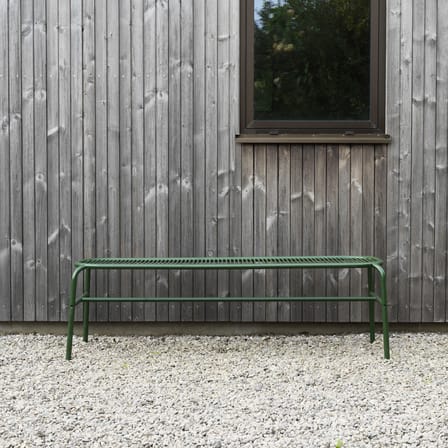 Panchina Vig metallo verde / L 150 cm - Normann Copenhagen