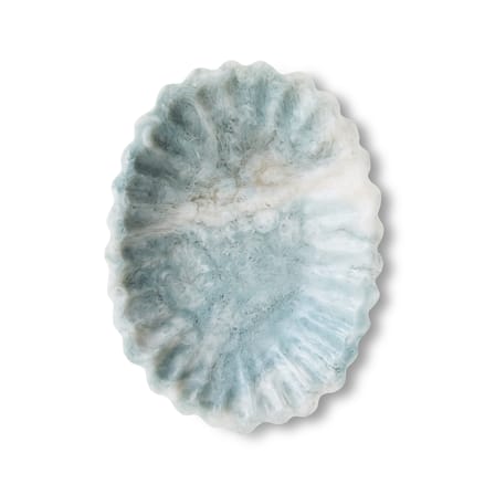 Piatto da portata New classics materiale plastico blu / 29 x 21,5 cm - HK LIVING