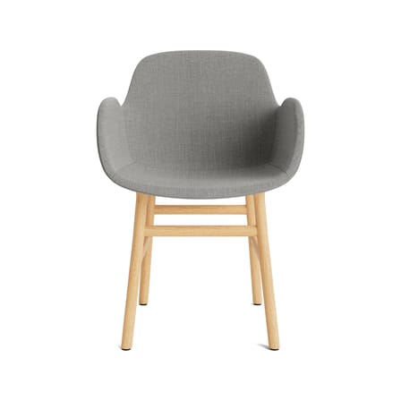 Poltrona imbottita Form tessuto grigio / Tappezzeria completa - Normann Copenhagen