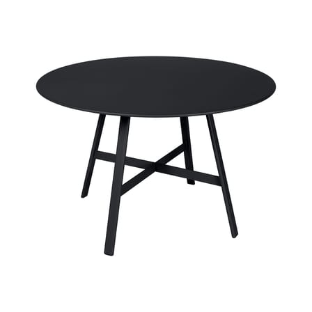 So’O Round table metal black / Ø 117 cm - 6 personnes - Fermob