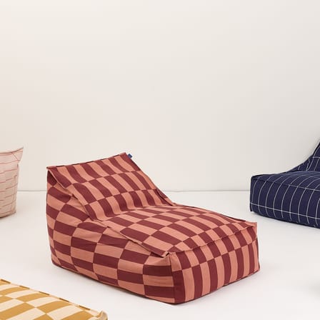 Sitzkissen Vibes Long textil rot - NOBODINOZ