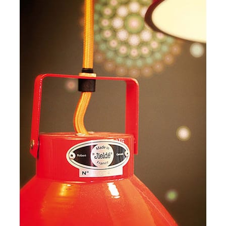 Suspension Augustin métal orange Small Ø 16 cm - Jieldé