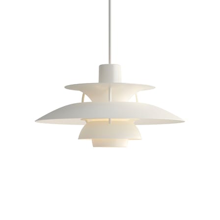 Suspension PH 5 Mini métal blanc / Ø 30 cm - Poul Henningsen, 1958 - Louis Poulsen