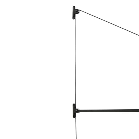 Applique avec prise Swan LED métal / Orientable - L 184 cm - Nemo