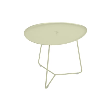 Table basse Cocotte métal vert / L 55 x H 43,5 cm - Plateau amovible - Fermob
