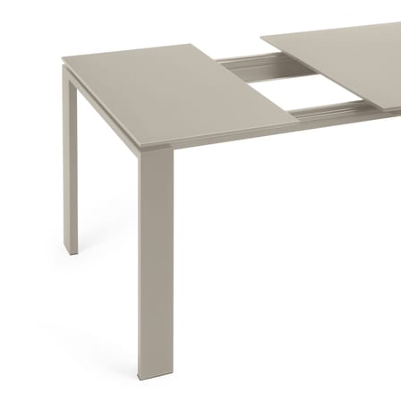 Table à rallonge Four beige / L 160 à 260 cm - Stratifié soft-touch - Kartell