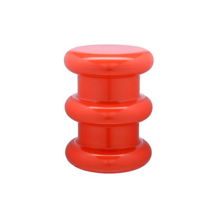 Tabouret Pilastro plastique rouge / H 46 x Ø 35 cm - By Ettore Sottsass - Kartell