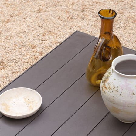 Tavolino Maximo corian marrone / 80 x 80 x H 25,5 cm - NARDI