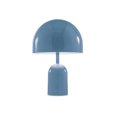 Bell LED Wireless rechargeable lamp plastic material blue - Tom Dixon