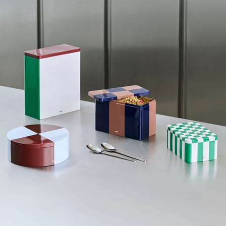 Boîte hermétique Tin Round métal multicolore / Ø 19,8 x H 7,3 cm - Hay