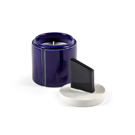 Bougie parfumée Candela 01 Small céramique bleu / Ø 8,5 x H 14 cm - Serax