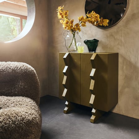 Buffet Forma bois vert / L 80 x H 88.5 cm - HK LIVING