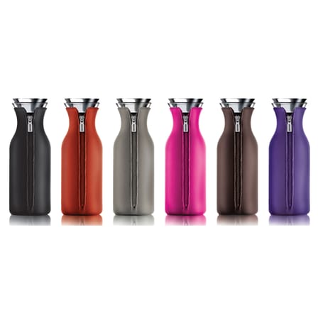 Carafe Stoppe-goutte métal verre transparent 1L / Sans fourreau - Eva Trio