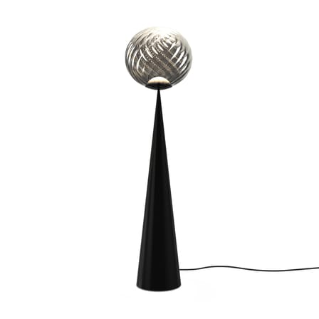 Whirl Cone Fat Floor lamp plastic material silver / LED - Ø 45 cm - Tom Dixon