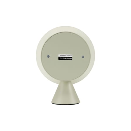 Horloge à poser Desk Clock - Cone Base Clock métal blanc / By George Nelson, 1947-1953 - Vitra