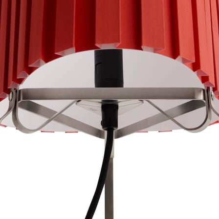 Lampada da tavolo Canelé tessuto rosso - Hay