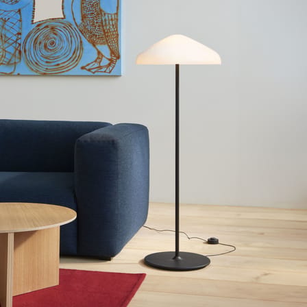 Lampadaire Pao verre blanc / Ø 47 x H 120 cm - Hay