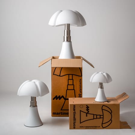 Lampe de table Pipistrello White matt / H 66 à 86 cm - Martinelli Luce