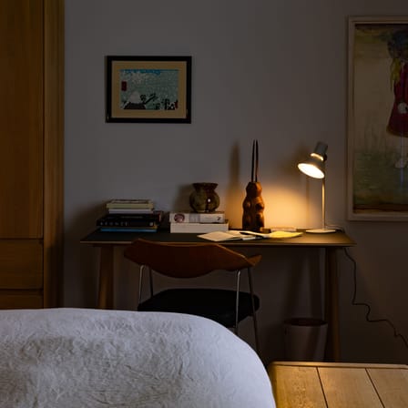 Lampe de table Type 80 T1 métal gris / Orientable - Anglepoise