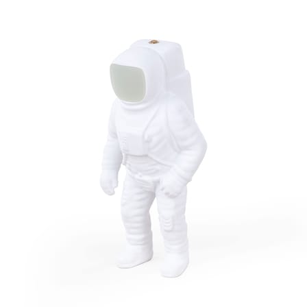 Lampe sans fil rechargeable Flashing Starman LED plastique blanc / Résine / H 33 cm - Diesel living with Seletti