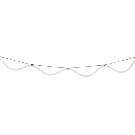  Lichtgirlande im Freien Spline LED textil orange / 4,5 Zollstock - Petite Friture