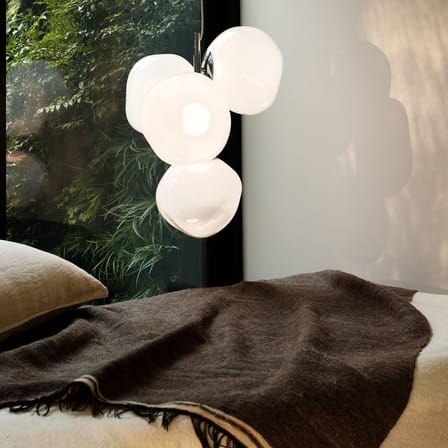 Pendelleuchte Melt Chandelier Mini plastikmaterial weiß / LED - Ø 54 x H 63 cm - Tom Dixon
