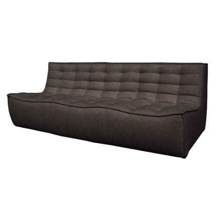 Divano destro N701 tessuto grigio / 3 posti - L 210 cm / Tessuto - Ethnicraft