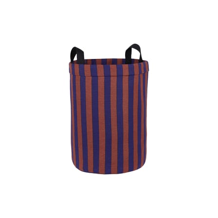 Panier Rond tissu bleu / H 47 cm - NOBODINOZ