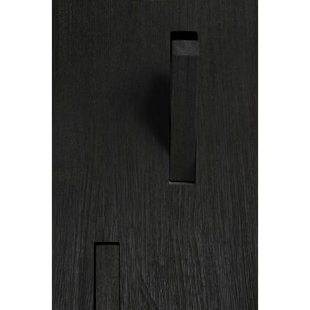 Portemanteau mural Utilitile bois noir / 5 patères rabattables - 40 x 40 cm - Ethnicraft