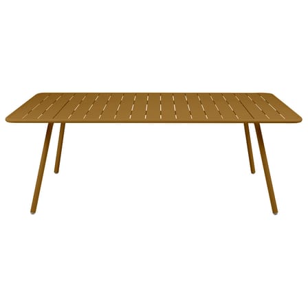 rechteckiger Tisch Luxembourg metall gelb / 207 x 100 cm - 8 bis 10 Personen - Fermob