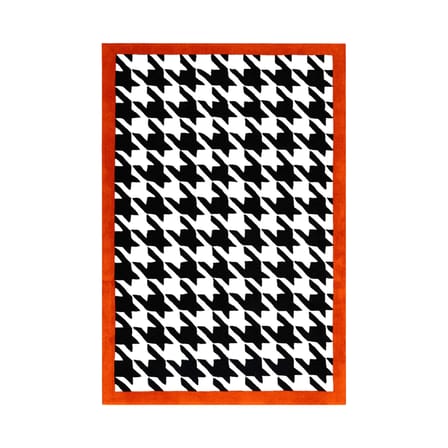 Pied de poule Rug textile multicoloured / 210 x 140 cm - Hand-tufted - COLORTHERAPIS