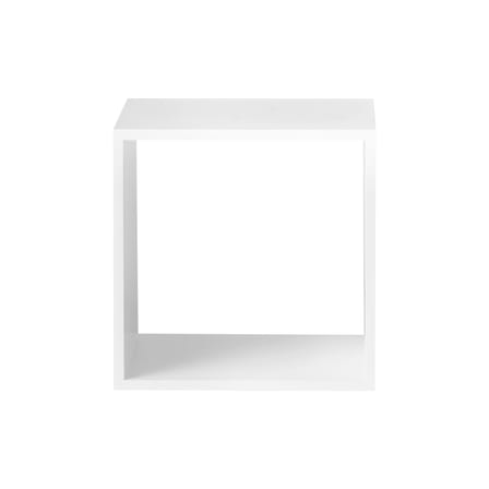 Scaffale Stacked legno bianco / Medium quadrata 43x43 cm / Senza fondo - Muuto