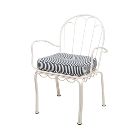 Stapelbarer Stuhl Al Fresco metall blau / Inklusive Kissen - BUSINESS & PLEASURE