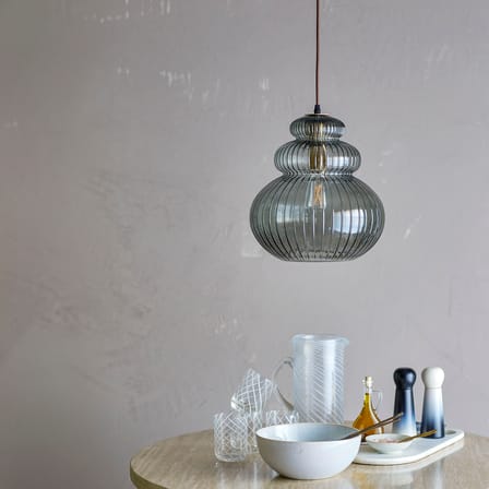 Suspension Sybia verre gris / Ø 31,5 x H 33 cm - Bloomingville