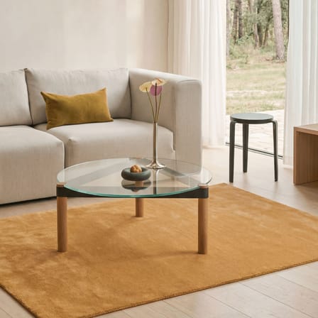 Table basse Disc verre transparent / Ø 80 cm - TIPTOE