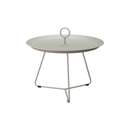 Table basse Eyelet Medium métal beige / Ø 57,5 x H 41 cm - Houe