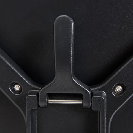 Table rectangulaire Deville métal noir / 60 x 70 cm - Hay