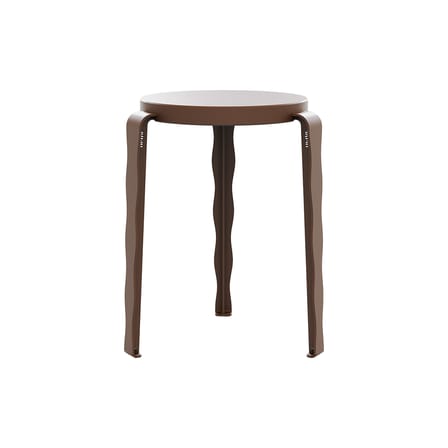 Tabouret empilable Lou Vague by Uchronia / Hêtre monochrome - TIPTOE