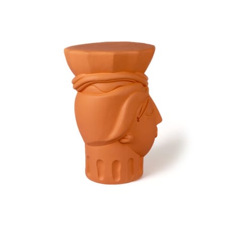 Tabouret Magna Graecia - Testa di Moro Woman céramique orange - Seletti