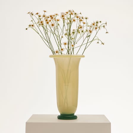 Vase Empire Large glas beige / Ø 16 x H 25 cm - Hay