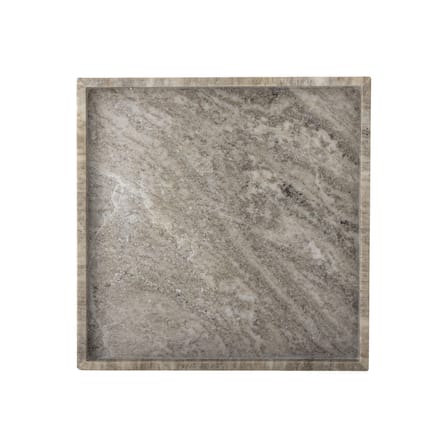 Plateau Majsa marbre marron gris / Vide-poches - Marbre / 35 x 35 cm - Bloomingville