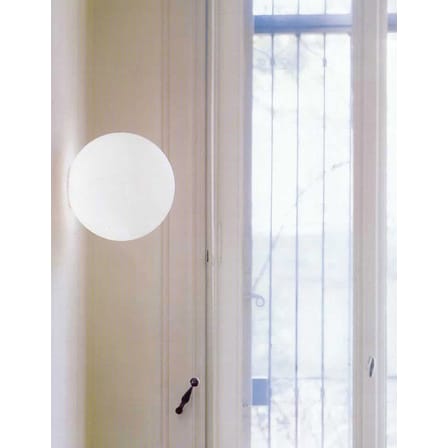 Applique d'extérieur Dioscuri verre blanc / Plafonnier - Michele de Lucchi, 2003 - Artemide