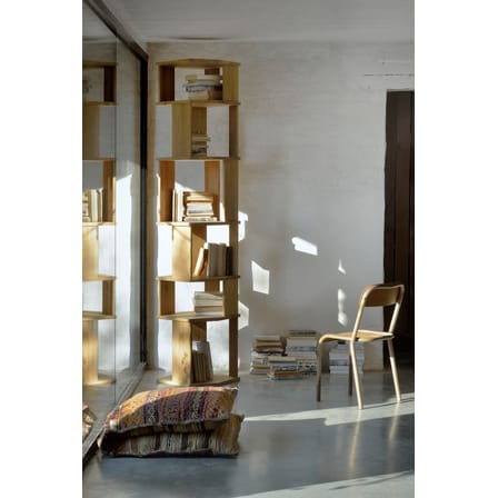 Bibliothèque Stairs bois naturel / Colonne - Chêne massif / L 46 cm x H 204 cm - Ethnicraft