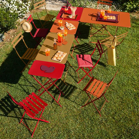 Chaise pliante Bistro métal rouge - Fermob