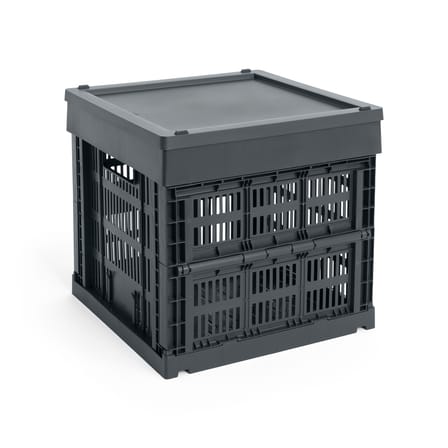 Couvercle  plastique gris / Pour panier Colour Crate Medium Square & Cube 30 x 30 cm / Seconde vie - Hay