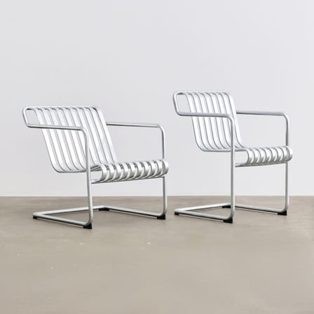Fauteuil bas Palissade Cantilever Lounge métal - Hay