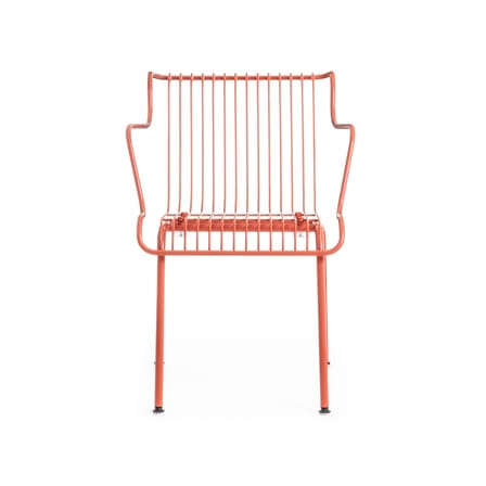 Fauteuil de repas empilable South métal orange / Konstantin Grcic, 2023 - Magis