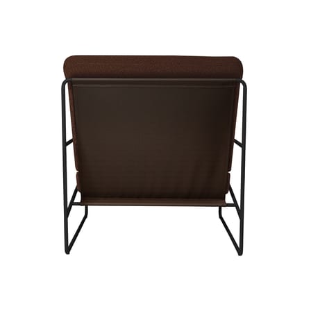 Fauteuil rembourré Desert tissu marron - Ferm Living